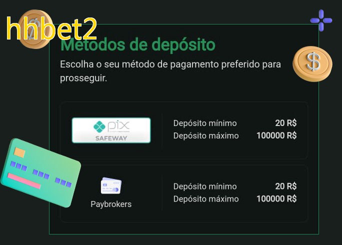 O cassino hhbet2bet oferece uma grande variedade de métodos de pagamento